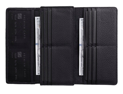 Nome Leather Wallet – 16 Card Slots & Phone Holder