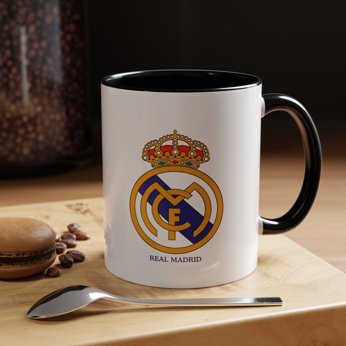 Real Madrid FC Logo Mug | Coffee & Tea Cup | Los Blancos Fan Ceramic Mug | Supporter Gift