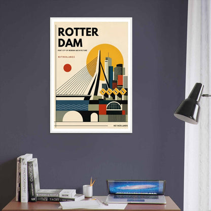 Rotterdam Poster Retro Mid Century Modern Art Print
